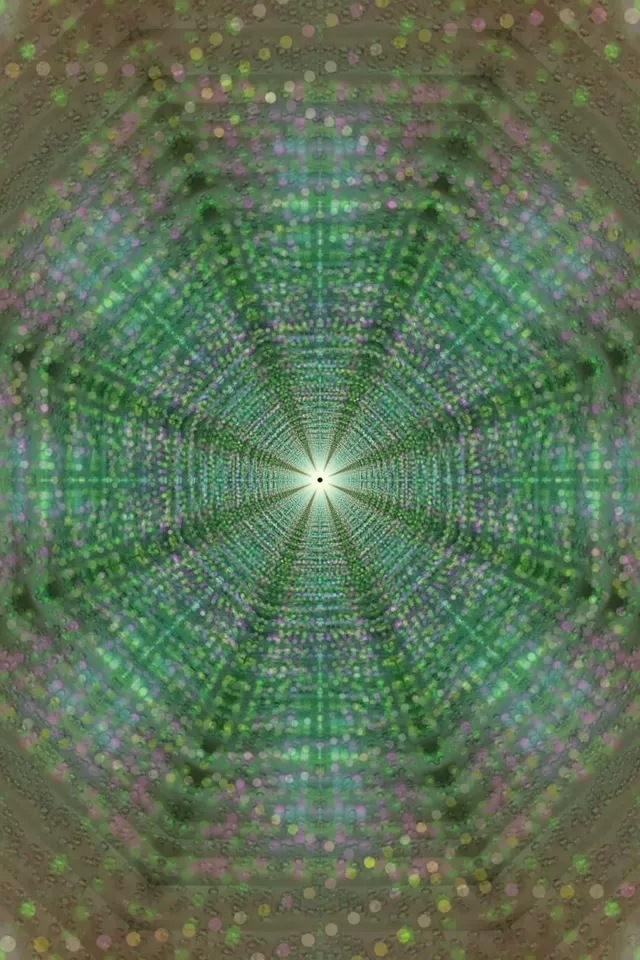Neon Tunnel Radial Grid Burst 2:3 Portrait 60fps VJLoops Screensaver