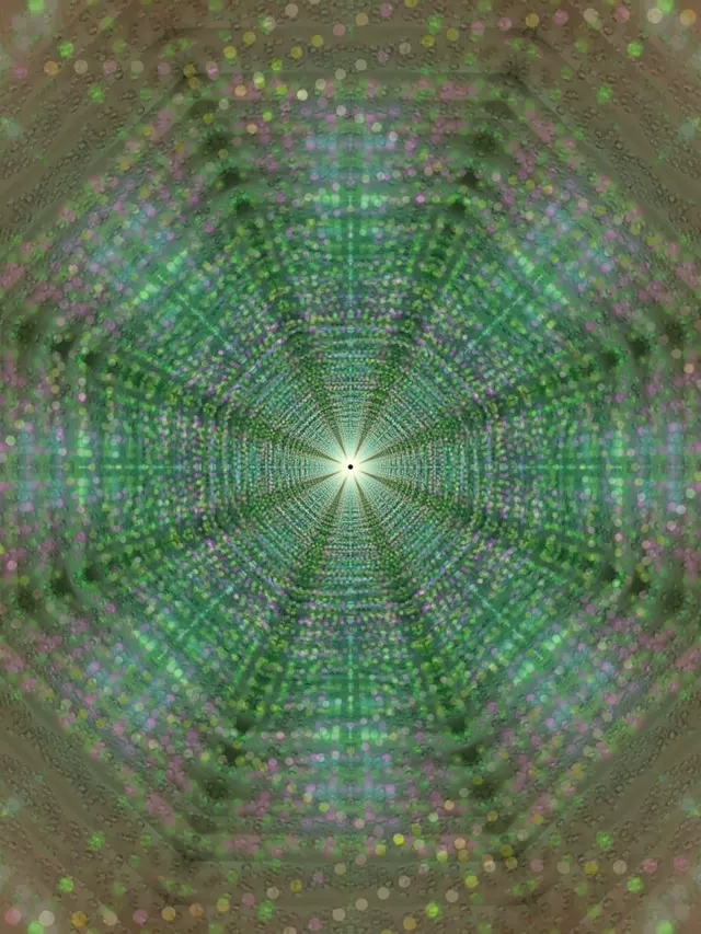 تونل نئون شبکه شعاعی گردباد 3:4 آیپد عمودی 60fps VJLoops اسکریین سیور