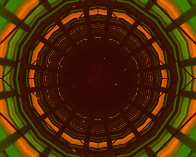 Neon Alagút Sugárirányú Rács Örvény VJLoops 5:4 Industrial 60fps Képernyővédő