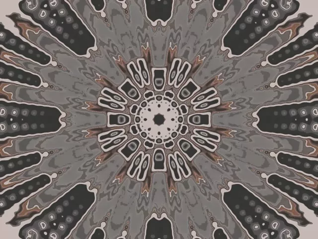 Neon Tunnel Radial Mandala VJ Loop 60fps 4:3 Classic Screensaver