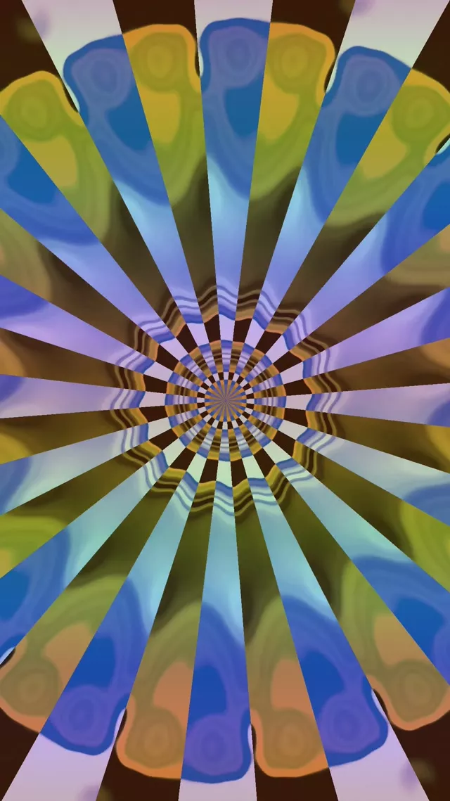 Neon Alagút Radiális Napkitörés VJLoops 9:16 Reels 60fps Képernyővédő