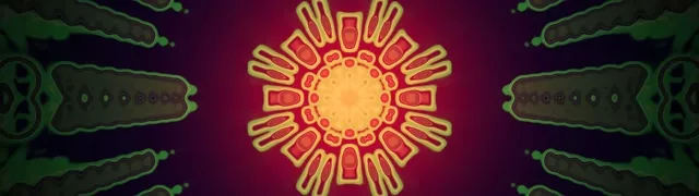 neon tunnel radiant starburst 32:9 super ultrawide 60fps vj loop screensaver