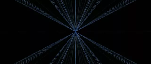 Neon Tunnel Radiating Blue Lines 21:9 Ultrawide 60fps Screensaver VJ Loop