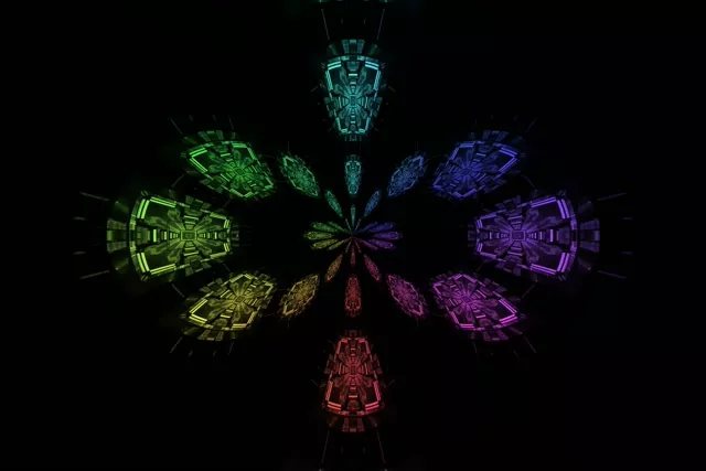 Groes Enfys Twnnel Neon VJLoops 3:2 Surface 60fps Sgrin Arbedwr