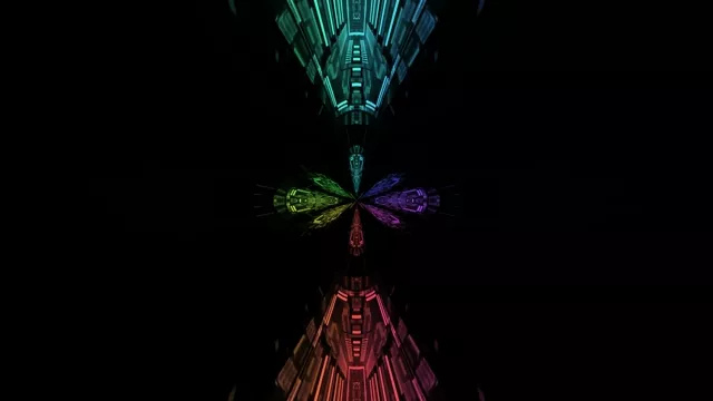 Neon Tunnel Vikerkaar 4K UHD 60fps Ekraanisäästja VJLoops