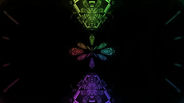 Túnel de Neó Arc de Sant Martí VJ Loop Protector de Pantalla 4K UHD 60fps