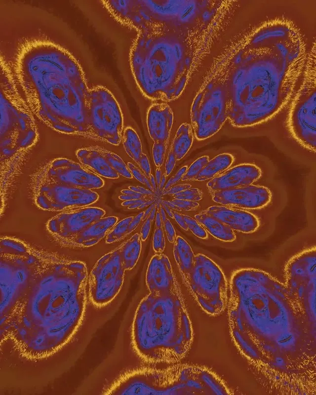 Neon Tunnel Kaleidoscope Petal Burst VJ Loop 4:5 Instagram 60fps Ekraanisäästja