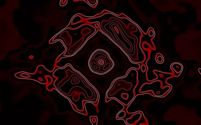 Neon Tunnel Piros Gyémánt Örvény Vj Loop 60fps 16:10 Macbook Képernyővédő