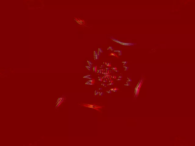 Neon Tunnel Fractal Kaleidoscope Burst 4:3 Classic 60fps Screensaver Vj Loop