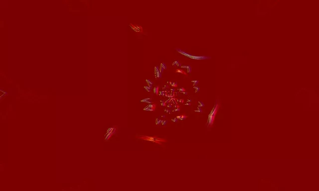 Neontunel Fraktal Stjärnexplosion 5:3 Bred 60fps Skärmsläckare VJ Loop