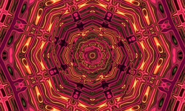 Neon Tonnel Oktagon Vorteks 5:3 Wyd 60fps Skermsaver VjLoops