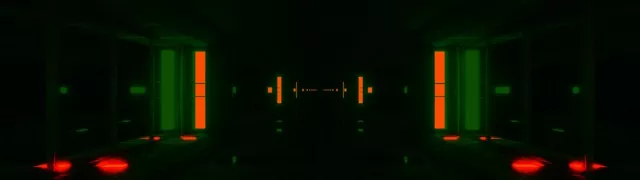 Neon Tunnel Red Green Screensaver 32:9 Super Ultrawide 60fps Vj Loop