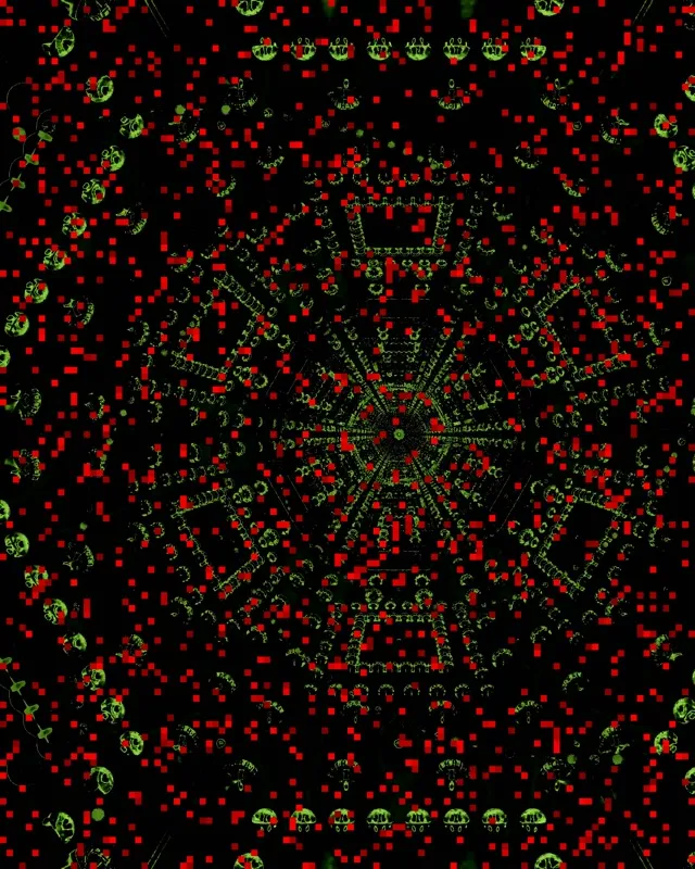 Twnnel Neon Grid Hex Coch Vj Loop 4:5 Instagram 60fps Arbedwr Sgrin