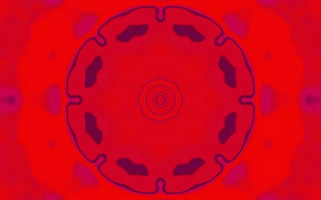 Neon Tunnel Röd Kaleidoskop VJ Loop 16:10 Macbook 60fps Skärmsläckare