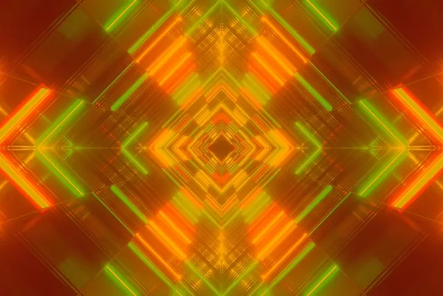 Neon Tunnel Diamond Vortex VJ Loop 3:2 Surface 60fps Screensaver
