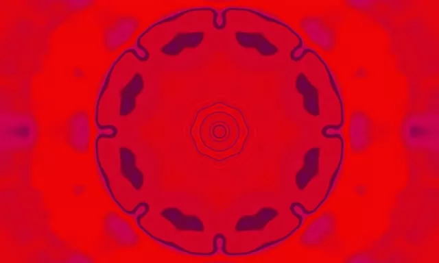 নিয়ন টানেল লাল পাপড়ি মণ্ডল VJLoops 5:3 ওয়াইড 60fps স্ক্রিনসেভার