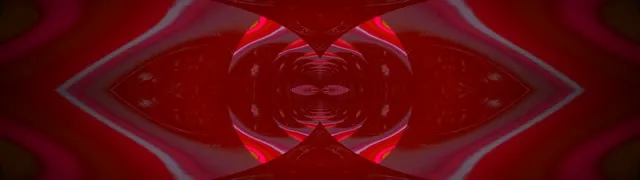 neon tunnel red pulsating hexagon 32:9 super ultrawide 60fps screensaver vj animation