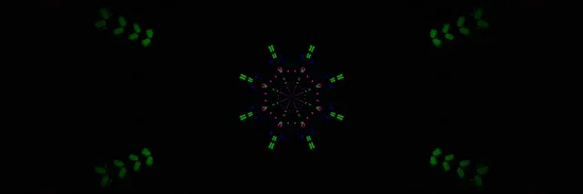 نفق نيون منظار ملون انفجار نجمة 3:1 عريض ثلاثي 60fps حافظ شاشة حلقة Vj