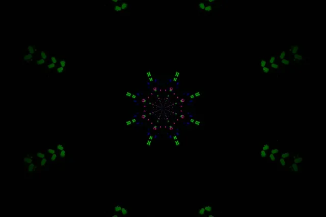 Neonový tunel kaleidoskop hviezda výbuch VJ Loop 3:2 Surface 60fps Screensaver