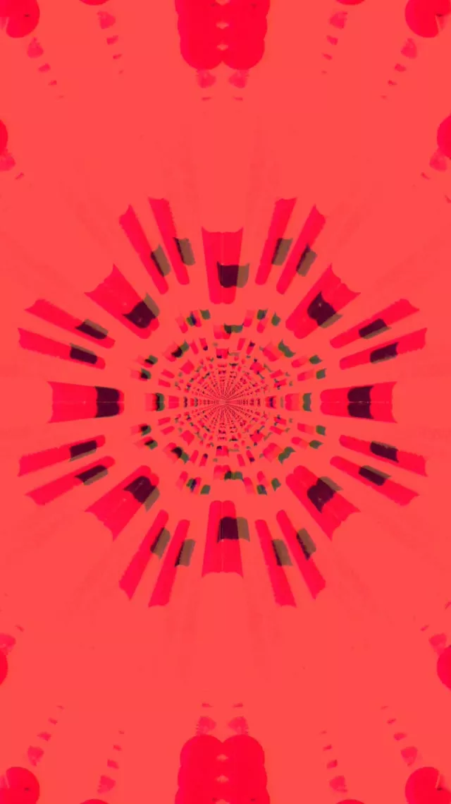 নিয়ন টানেল রেড র‍্যাডিয়াল বার্স্ট VJ Loop 9:16 রিলস 60fps স্ক্রিনসেভার