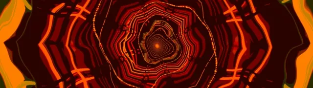 Neon Tunnel Red Spiral Vortex 32:9 Super Ultrawide 60fps Screensaver Vj Loop