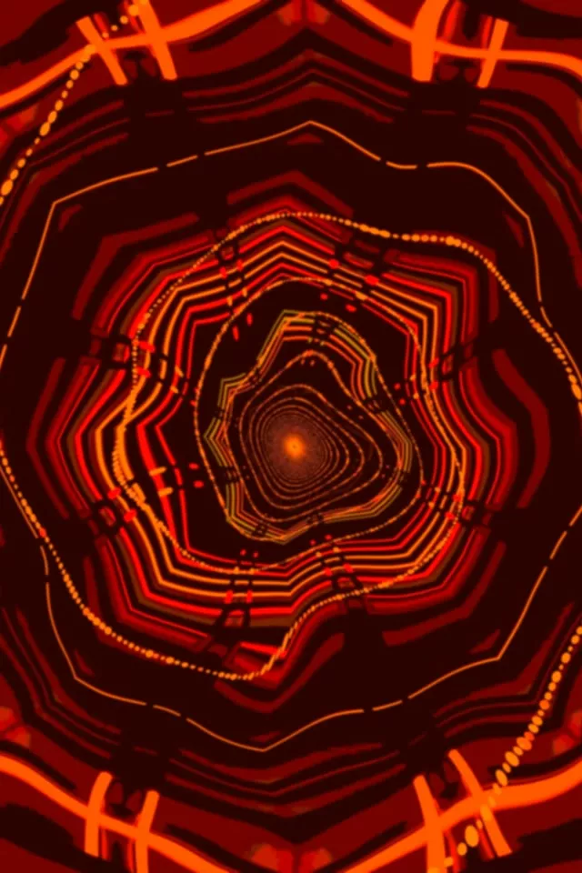 تونل نئون گردباد مارپیچ قرمز VJ Loop 60fps 2:3 پرتره عکس محافظ صفحه