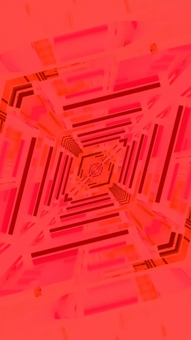 Tunel Neon Vorbull Spiral i Kuq VJ Loop 9:16 Reels 60fps Screensaver