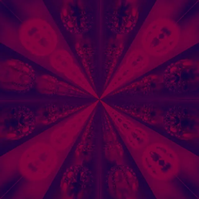Pulsating Red Neon Tunnel 1:1 Square 60fps Screensaver VJ Loop