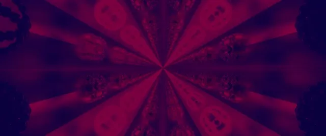 Red Spiraling Neon Tunnel VJ Loop 60fps 2.39:1 Cinescope Screensaver