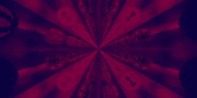 Pulsating Red Neon Tunnel Vortex 2:1 Univisium 60fps Screensaver Loop