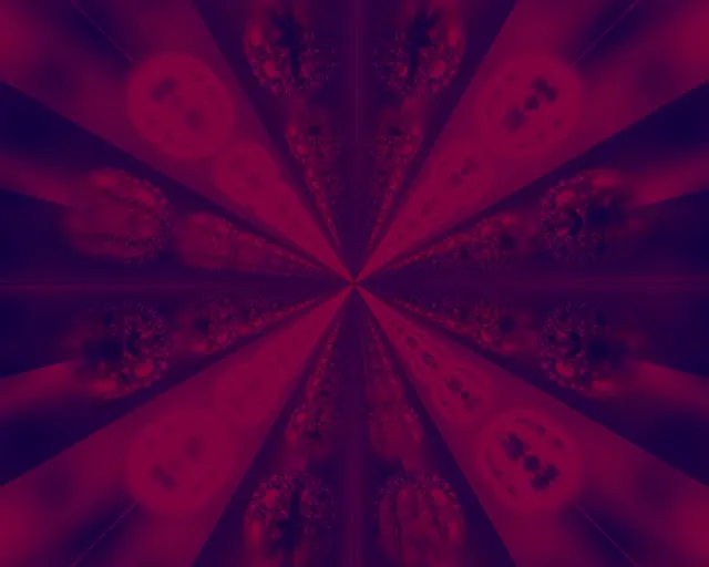 Neon Tunnel 5:4 Industrial 60fps Screensaver - Pulsating Red Teardrop Vortex VJ Loop