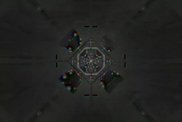 नियॉन टनल रोटेटिंग हेक्सागन वोर्टेक्स | 3:2 सरफेस 60fps स्क्रीनसेवर VJLoops