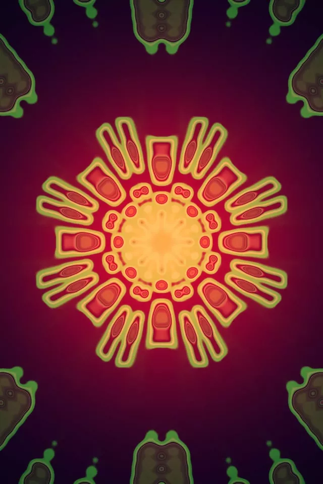 neon tunnel scarlet symmetry tunnel 2:3 photo portrait 60fps vj animation screensaver