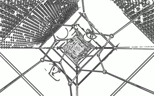 Neon Tunnel Screensaver 16:10 MacBook 60fps Grid Vj Loop