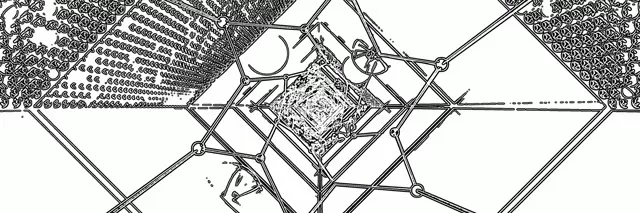 Neontunnel Skjermsparer 3:1 Trippel Bred 60fps VJ Loop Geometriske Hvite Linjer