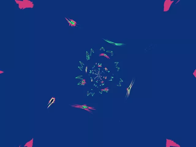 Neon Tunnel Skärmsläckare 4:3 Klassisk 60fps Blå Rosa Spiral VJ Loop