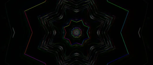 Neon Tunnel VJ Loop 21:9 Ultrawide 60fps Kaleidoscope Screensaver