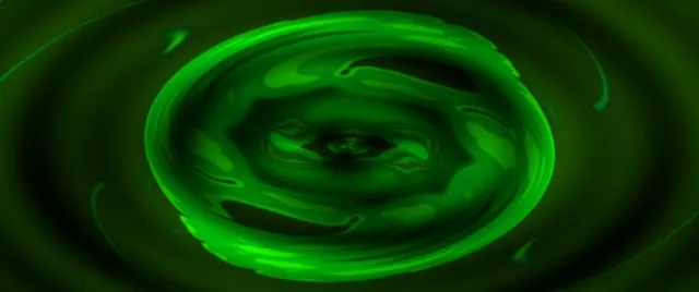 Swirling Gold Neon Tunnel VJ Loop 2.39:1 60fps Screensaver