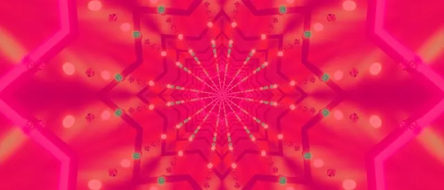 Pink Neon Tunnel Vj Loop 21:9 Ultrawide 60fps Screensaver Kaleidoscope