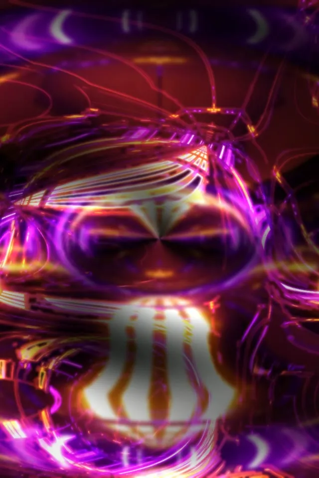 Neon Tunnel Vj Loop 9:16 60fps Screensaver Spiraling Magenta Vortex