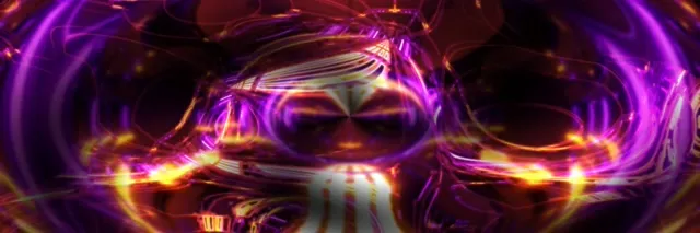 Neon Tunnel Spiraling Vortex VJ Loop 3:1 Triple Wide 60fps Screensaver