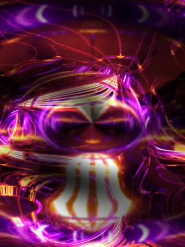 Neon Tunnel Spiraling Vortex 3:4 iPad 60fps VJ Loop Screensaver