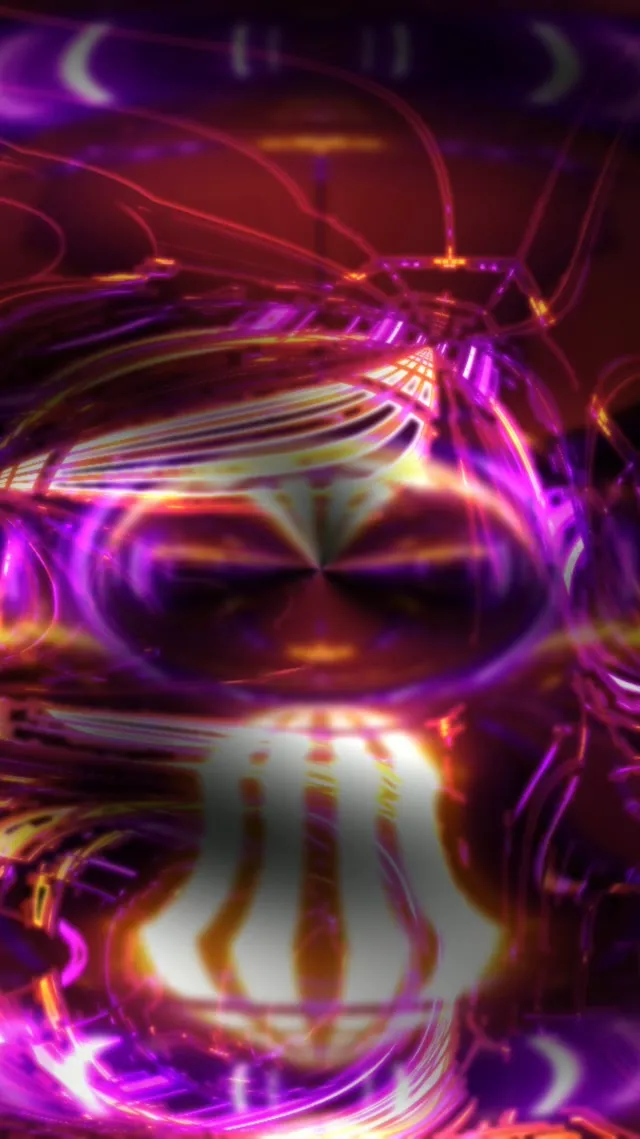 Neon Tunnel VJ Loop 9:16 Reels 60fps Screensaver Purple Spiral