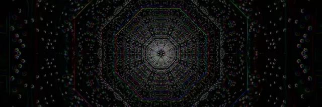 Neon Tunnel Spiraling Vortex VJ Loop 3:1 60fps Screensaver