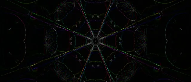 Neon Tunnel Kaleidoscope Vortex 21:9 Ultrawide 60fps Screensaver Loop
