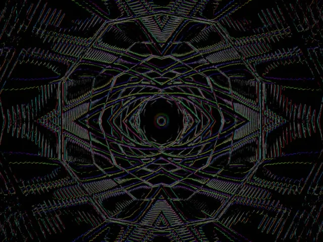 4K Neon Tunnel Kaleidoscope VJ Loop 60fps Screensaver Motion Background