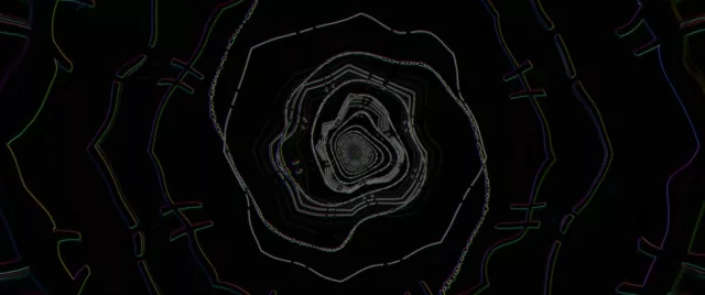 Neon Tunnel Spiral Vortex VJ Loop 2.39:1 60fps Screensaver