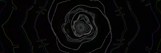 Neon Tunnel Spiraling Octagon Vortex VJ Loop 60fps 3:1 Screensaver