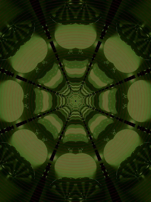Neon Tunnel Kaleidoscope Vortex 3:4 iPad Portrait 60fps Screensaver VJ Loop