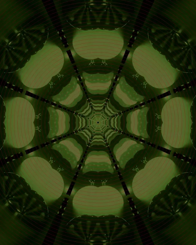 Green Neon Tunnel Vortex Loop 4:5 Instagram 60fps Screensaver